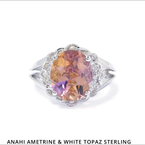 Ametrine/White Topaz Ring Anahi Size 8 Annabelle Coll Limited Edit… - Picture 2 of 12